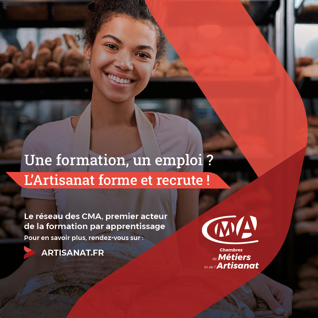 🔺L’artisanat forme et recrute ! Premier acteur de la formation par #apprentissage, les #CMA offrent des solutions et des perspectives d’#emploi aux jeunes, mais également aux personnes en #reconversion ou en recherche d’emploi ✅
➕bit.ly/3dPlKyH