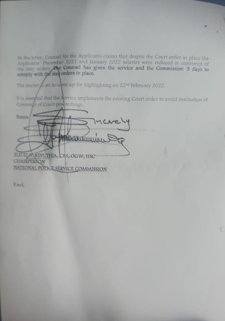 GPCs_Ke's tweet photo. Good afternoon @IG_NPS, @NPSC_KE, @ENKinuthia.

The court will speak today.

The law is on our side as always.

Will you obey it this time round?

Dear Hon. @rigathi, please see evidence of IG Mutyambai failing to obey the law as advised by @NPSC_KE

Thank you. @WilliamsRuto https://t.co/U3ZtO5N13G