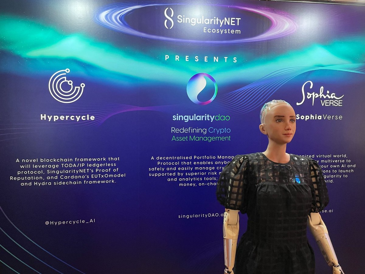 Come and say hi! 👋
<a href="/RealSophiaRobot/">Sophia the Robot | The Global Robot Ambassador</a> 

#TOKEN2049
#SingularityNET 
#SingularityDAO