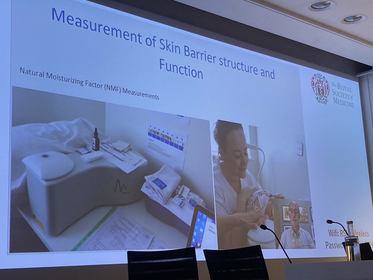 ⁦The importance of measuring natural moisturising factor measurement in 2 week old babies in the STOP AD trial with Professor Jonathan Hourihane Allergy_Academy⁩ ⁦<a href="/RoySocMed/">The Royal Society of Medicine</a>⁩