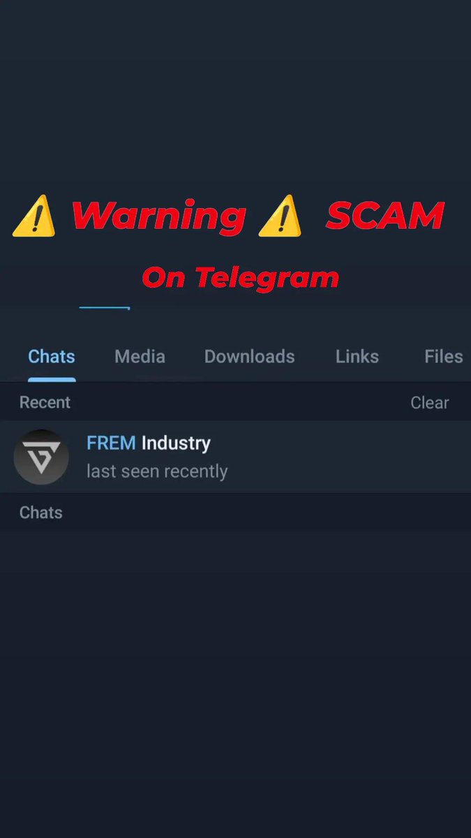 FremDavid's tweet photo. Plz be careful we it's a SCAM on the telegram app https://t.co/LtiaWAohL3