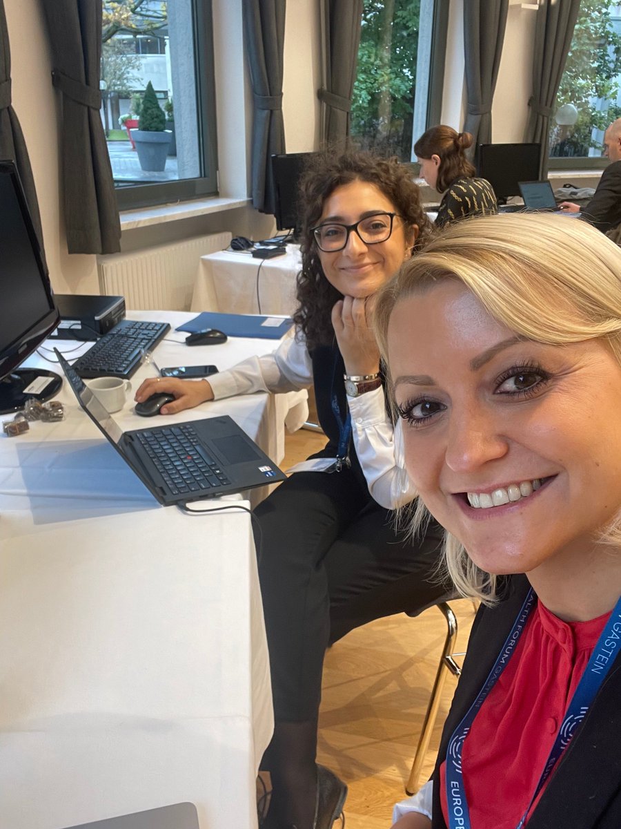AcumenPA's tweet photo. A real moonshot 🚀 for a real European #HealthUnion requires a stellar ✨ press office!

Meet Carlotta &amp; Judith! They are in Gastein at the #EHFG2022, connecting journalists from all over Europe with key decision makers, so cutting-edge #HealthPolicy ideas are shared with the 🌍 https://t.co/I7lATdnb44