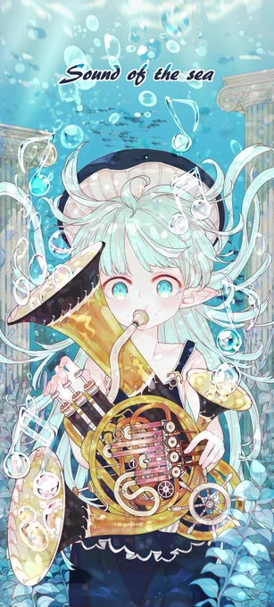 少しずつ青い絵が増えてる#あなたのあお色の作品を見せてください 