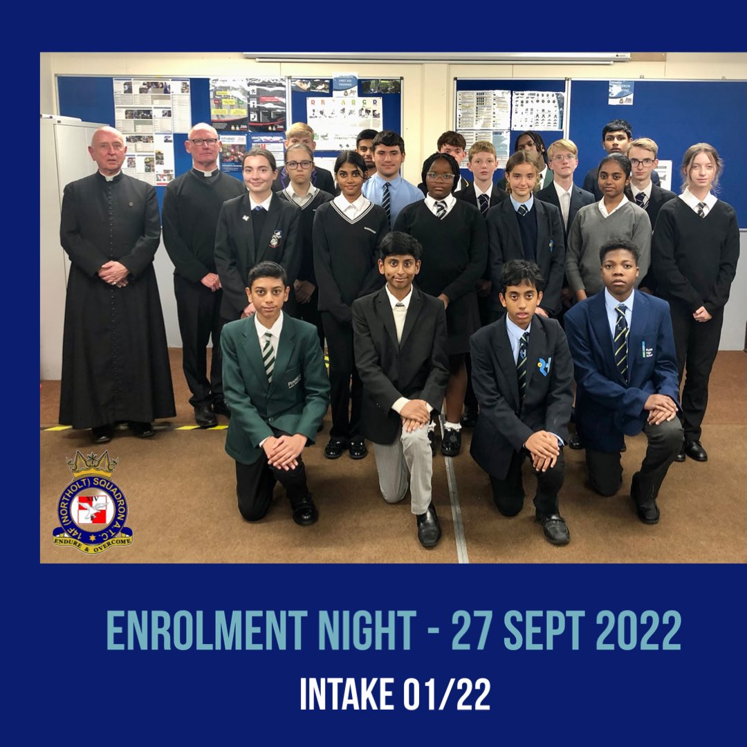 Meet our newest intake, officially enrolled as Air Cadets on Tuesday #nextgeneration #aircadets #team14F