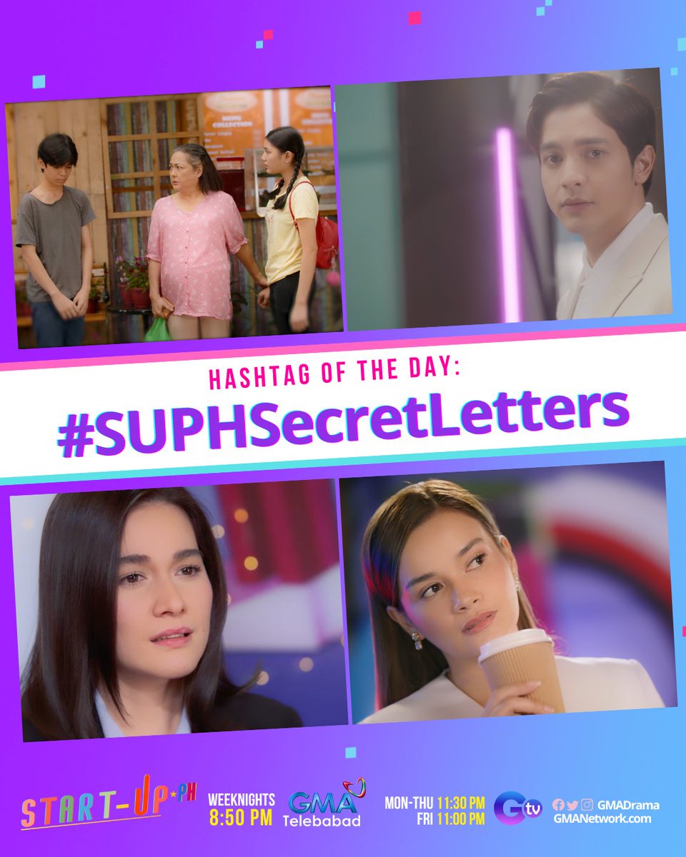 GMADrama's tweet photo. From "isang sulat lang" to series of letters real quick sina Dani at Dave/Tristan! 🤭

Abangan ang #SUPHSecretLetters mamayang 8:50 PM pagkatapos ng Lolong. #StartUpPH https://t.co/GcAkWJP3Rq