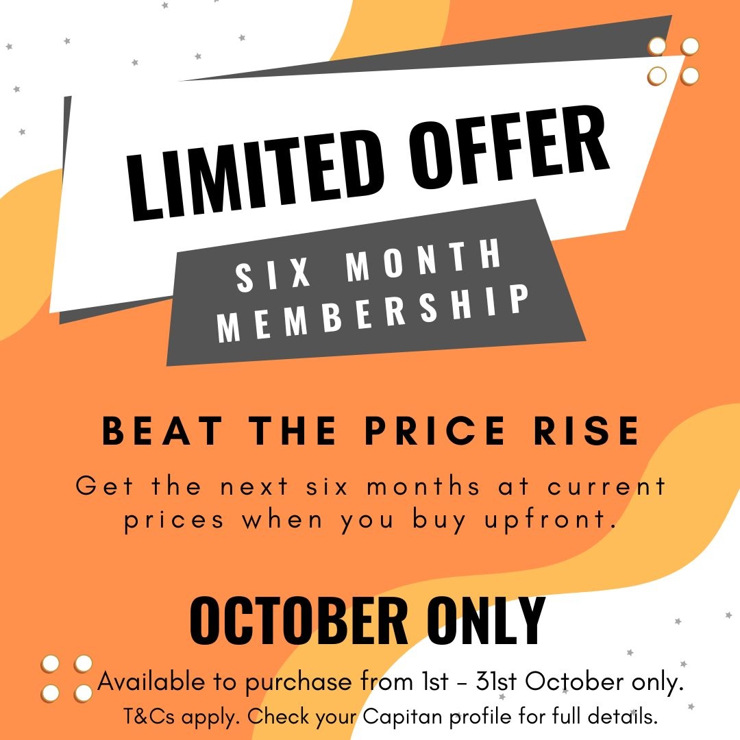 Get six months at current prices when you buy upfront this October. 
Available to purchase via your Capitan account from Oct 1st.
Please note, this membership cannot be frozen.

castle-climbing.co.uk/memberships