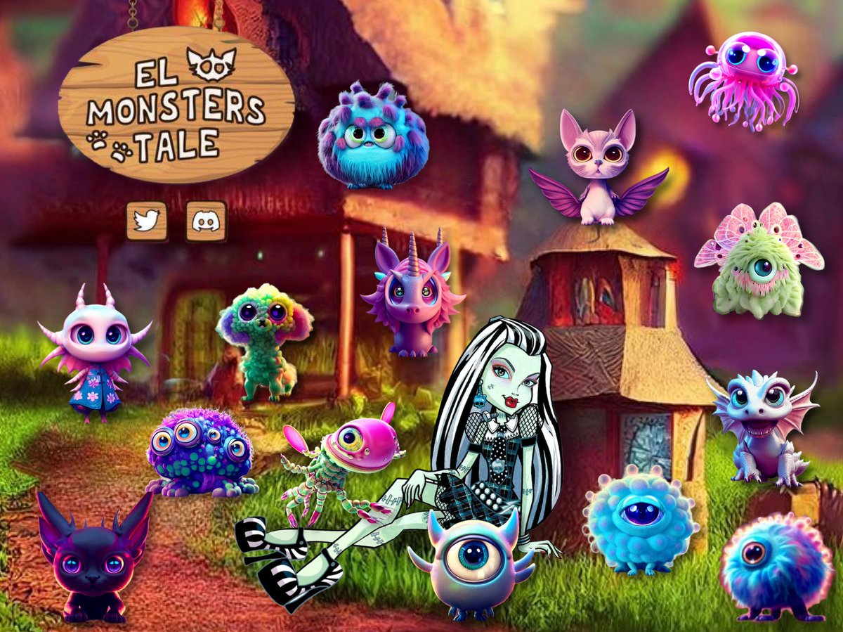 EL Monsters Tale👻🦎🐡 <a href="/ELmonsfam/">EL Monsters Tale💫 914/3333 Minted🔥</a> 

MINT IS LIVE FOR EVERYONE 🤯

🎁3333 1/1 NFTS 

💰0.0099 $ETH for 1️⃣
     0.0199 $ETH for 3️⃣
     0.0349 $ETH for 6️⃣
     0.0499 $ETH for 9️⃣

🐝Monsters are waiting their owners🦄

⬇️MINT UR MONSTER HERE⬇️ 
elmonsters.com