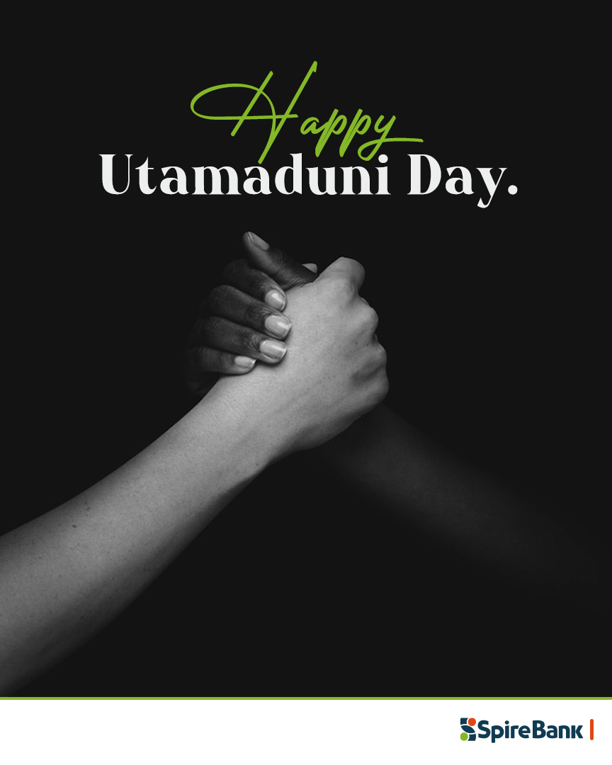 SpireBankKE's tweet photo. “A nation's culture resides in the hearts and in the soul of its people.” - Mahatma Gandhi. Let's reflect on how our culture has evolved over the years and recognize our triumphs. Have a memorable Utamaduni Day!
#InspiringYouToDoMore https://t.co/e30cGmWqBg