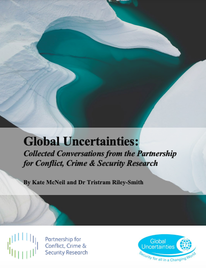 SOIFutures's tweet photo. SOIF's @CatTullyFOH, @nextwavefutures &amp; April Ward contributed an essay (p. 91-92) on #peacebuilding &amp; post-conflict reconstruction to the ebook Global Uncertainties. Read this collection of stories celebrating the work of UKRI's #PACSS research community https://t.co/Ll3vSNMap2 https://t.co/8kn5UCWkGM