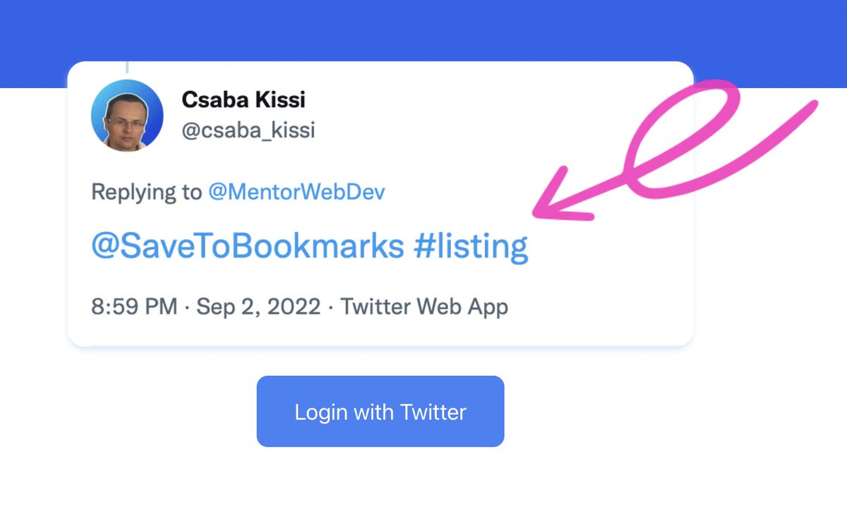 SaveToBookmarks's tweet image. If you don&apos;t know how to use the SaveToBookmarks bot please take a look at the picture below.

Just reply with @SaveToBookmarks. 

You can even use tags.👇👇