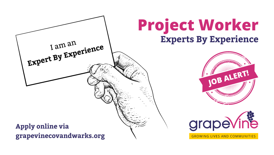 grapevinecandw's tweet photo. Project Worker #job at Grapevine working with #autistic and #LearningDisabled #ExpertsByExperience to shape systems and services to work better for everyone. Interested in helping people make their voices heard? Full details here, closing 12 Oct 12 noon: https://t.co/XArxc9TQrz https://t.co/MtVZxA80H6