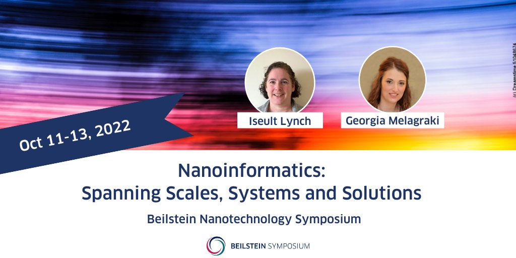 BeilsteinInst's tweet image. The scientific program of the Beilstein Nanotechnology Symposium “#Nanoinformatics: Spanning Scales, Systems and Solutions” organized by Iseult Lynch @iseult5 and Georgia Melagraki is online: 
🔗 beilstein-institut.de/en/symposia/na…

Online participation is FREE! 

#BeilsteinNanoinformatics