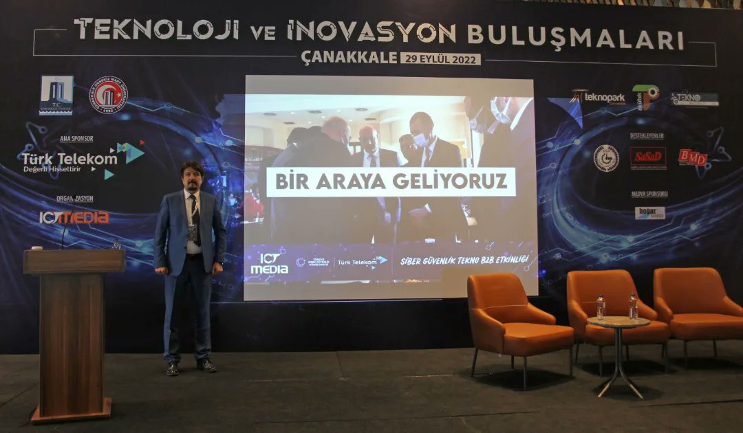 Nku_TeknoPark's tweet photo. Çanakkale'de düzenlenen Teknoloji ve İnovasyon Buluşmaları'na @Nku_TeknoPark olarak katılım sağladık.

@CkaleTeknopark 
@onsekizmartuni 
@ictmedia_tr https://t.co/VDpOlVoB1q
