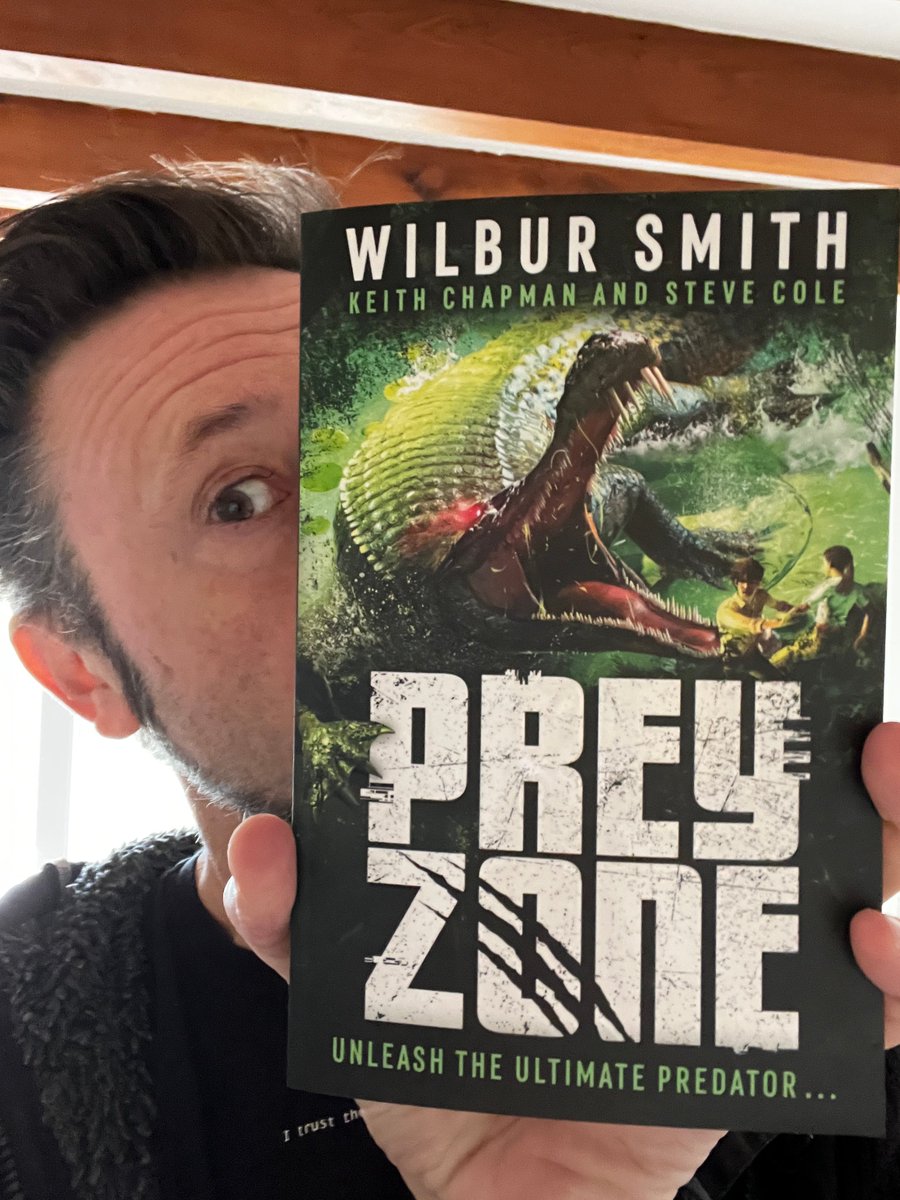 Happy Book Birthday to #PreyZone, YA thriller out today. Written with novelist legend Wilbur Smith and Paw Patrol legend Keith Chapman. Only in the world of books, ladies and gentlemen.