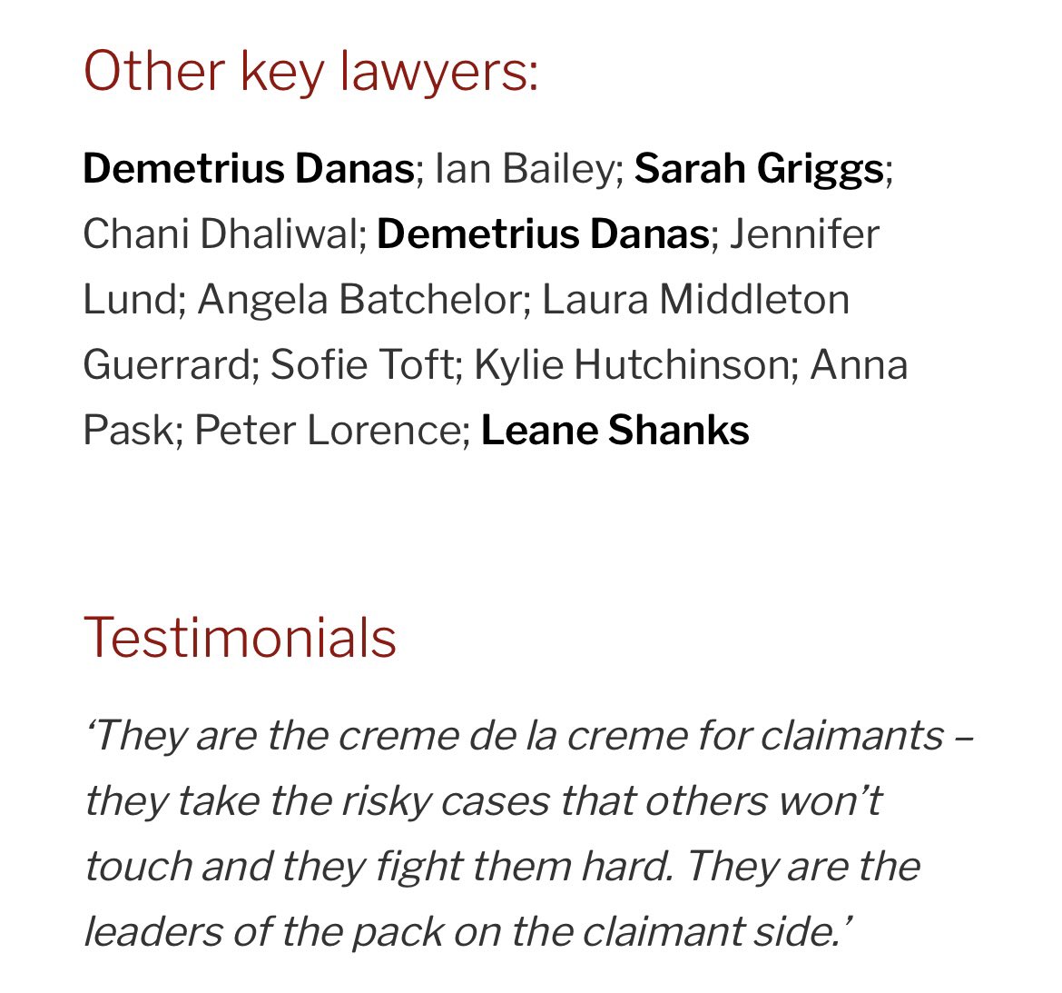 P_Lorence's tweet photo. Proud that the @irwinmitchell London Serious Injury Team have once again achieved Tier 1 status in the Legal 500 directory. I'm very humbled to be included too. None of this would be possible without our formidable team, ensuring the best outcomes for our clients. #Legal500 https://t.co/oeF6GdNhvB