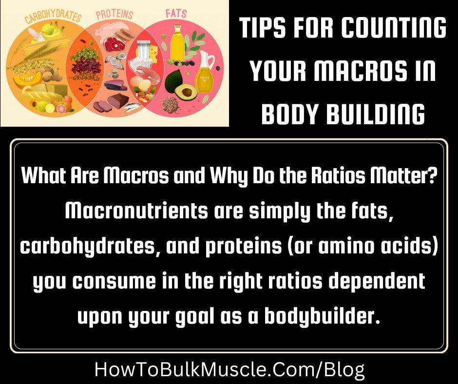 HowToBulkMuscle's tweet photo. Macronutrients are simply the #fats, #carbohydrates, and #proteins (or amino acids) you consume in the right ratios dependent upon your #goals as a #Bodybuilders.

You can read the full article on our website >>> https://t.co/Ccv4xeJRD8 https://t.co/6ockiAyugo