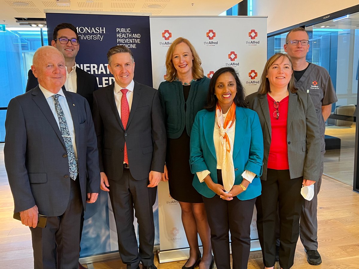 Great to have <a href="/Mark_Butler_MP/">Mark Butler MP</a> &amp; reps from <a href="/heartfoundation/">Heart Foundation</a> &amp; others here today to announce #MRFF funding for new #ECMO study on #worldheartday <a href="/chodgsonANZICRC/">Prof Carol Hodgson</a> <a href="/AidanBurrell/">Aidan Burrell</a> <a href="/anzicrc/">anzicrc</a> <a href="/Alfred_Research/">Alfred Research Alliance</a> <a href="/AlfredHealth/">The Alfred</a> <a href="/Monash_FMNHS/">Monash Medicine, Nursing and Health Sciences</a> <a href="/MonashResearch/">Monash Research</a> Read more tinyurl.com/ypne7pbk