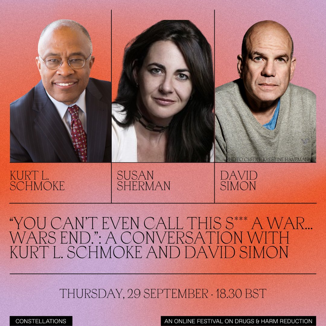 ✨ In one hour: '“You can’t even call this s*** a war... Wars end.”: A Conversation with Kurt L. Schmoke and David Simon' at #ConstellationsFest ✨ ➡️ Join us: constellations.hri.global/register/