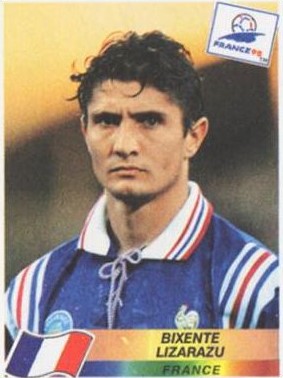 CopaLendas's tweet photo. Bixente Lizarazu, França 🇫🇷.
Copa do Mundo de 1998, França.
Campeão Mundial.
1 gol, 6 jogos.
#lizarazu #france #worldcup1998 #coupedumonde1998 #copa1998 #champion #légende #liza #lesbleus #fiertébleue #lescoqs #fff #stadedefrance #fra #panini #qatar2022 https://t.co/u1IDqZsv33