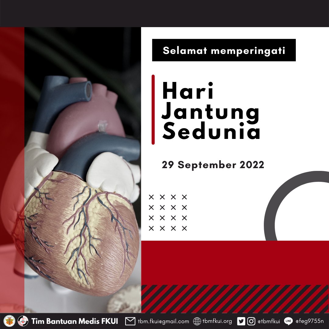 [HARI JANTUNG SEDUNIA]

World Heart Day diperingati setiap tanggal 29 September sejak 1999 oleh WHO dan WHF yang bertujuan mengingatkan dunia mengenai penyakit kardiovaskular sebagai penyebab utama kematian di dunia.

#TBMFKUI⁠
#TangguhBeraniMandiri⁠
#TogetherBringsMore