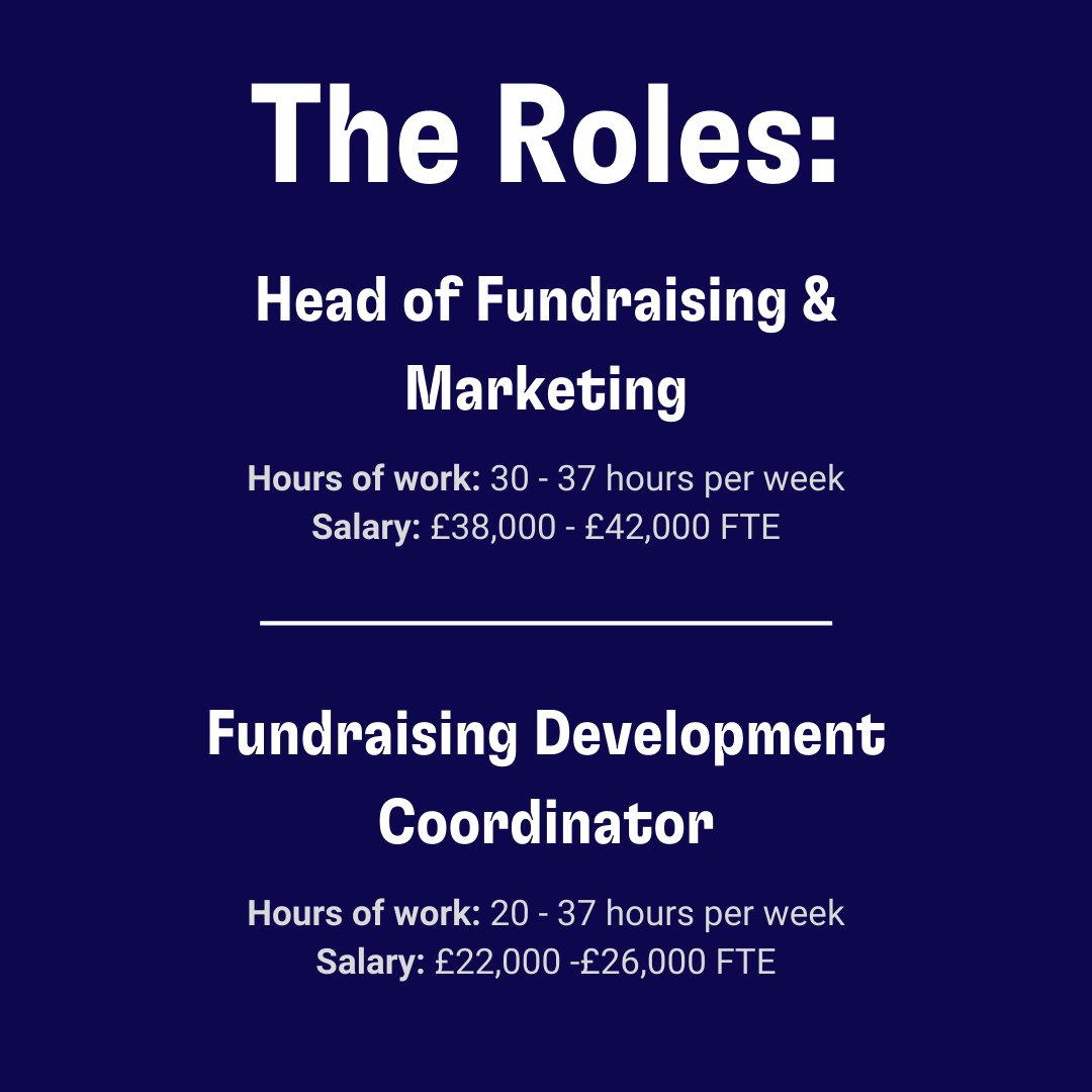 📣3 days left to apply! ⭐️Head of Fundraising & Marketing⭐️30-37 hrs, £38-42k FTE ⭐️Fundraising Development Coordinator⭐20-37 hrs, £22-26k FTE We are a growing organisation unlocking potential with young people & their communities For more details: spaceyouthservices.org/work-for-us