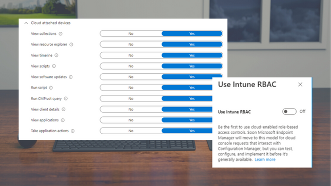 ConfigMgrDogs's tweet photo. New RBAC capabilities with Configuration Manager and Intune: Today we are happy to announce new role-based access control (RBAC) capabilities in Microsoft Endpoint Manager. Starting in Configuration Manager version 2207, you can use… https://t.co/NGPQhpvyre #MSIntune #SCCM #MEM https://t.co/YFqa0KfVWh