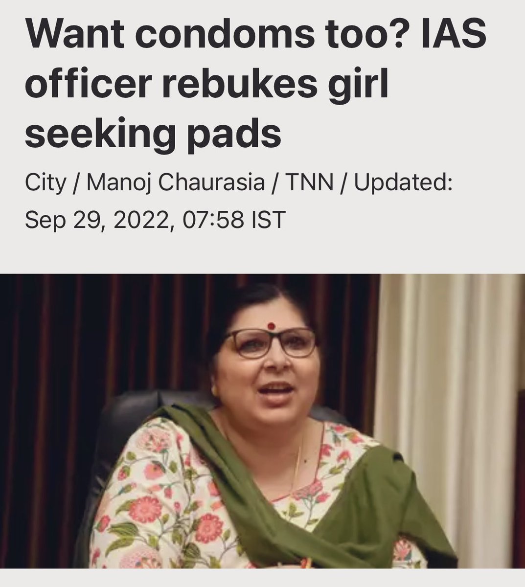 Irony 1 an IAS officer Irony 2 a woman Irony 3 MD of Women
