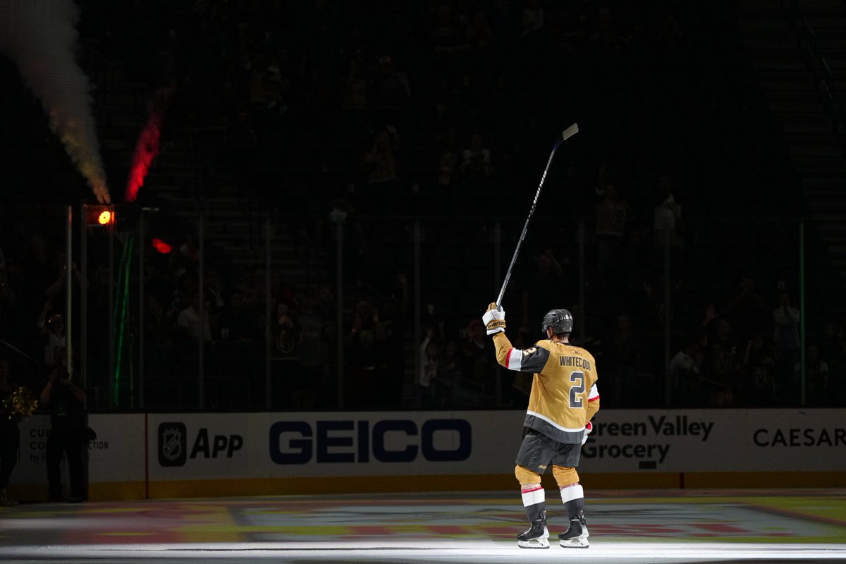 GoldenKnights's tweet photo. No. 2 on his jersey but he’s the No. 1 star tonight 🌟 https://t.co/eWmlp4kQXV