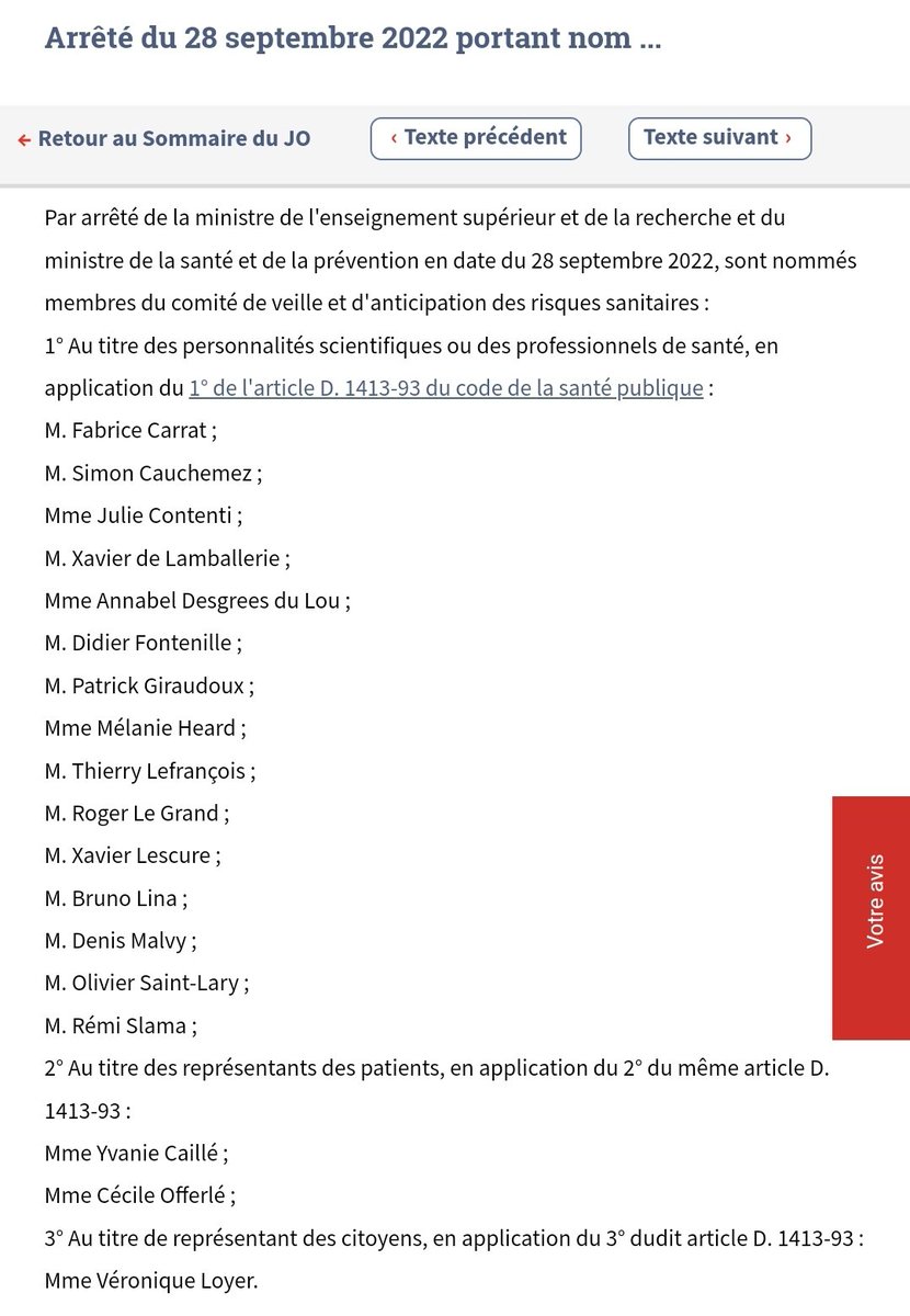nicolasberrod's tweet photo. 🔴 La composition du nouveau comité scientifique est publiée au JO.

A noter, comme attendu :

• Plusieurs ex-membres du conseil scientifique (comme @SCauchemez) ou de celui sur la stratégie vaccinale (comme @melanieheard11)
• 2 représentants des patients, une des citoyens

1/3 https://t.co/Fl3AD8fA6B