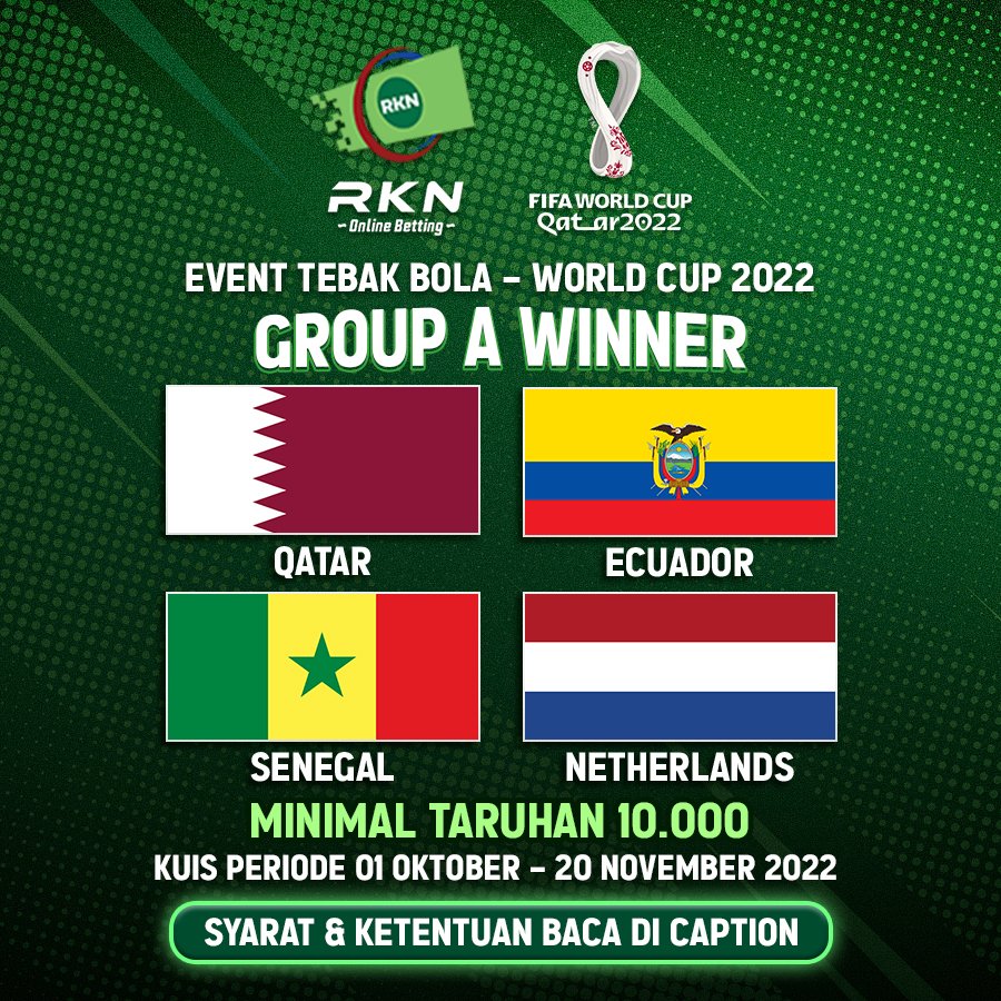 RknSport's tweet photo. #fifaworldcup #groupawinner #tipsmixparlay #rknsport #mixparlaybola #slotgacor #freebetslot #freebetbola #freebetgacor #freebetgratis #hokicuan #sultanslot #slotsultan #pemersatubangsa #pragmatic https://t.co/Qlme2PvvLT