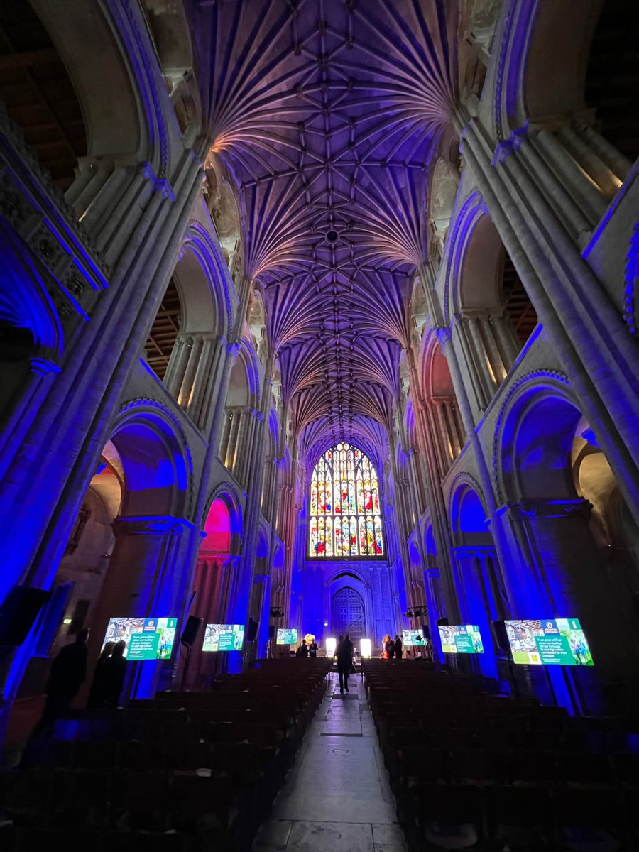 igfield's tweet photo. Very proud of everyone at @Pb_Ltd who supported @GoGoDiscover22
They all really enjoyed designing and painting Ziggy Startusk. And then last night the Pb technical team painted
@Nrw_Cathedral with light 🙏😊👏 for the @break_charity auction.
#GoGoDiscover https://t.co/NAbqNINeW4
