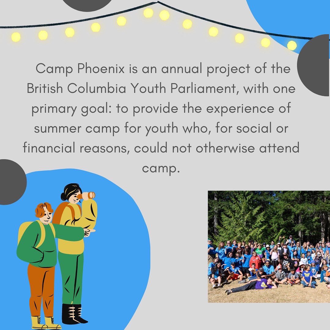 BCYParliament's tweet photo. We love to be able to put our motto “youth serving youth” into action through Camp Phoenix, a sleep away camp for children ages 8-12 who could not otherwise attend camp for social or financial reasons.

Applications are open for #BCYP94 until October 25th, through the link in bio https://t.co/gb2AwMIFvt