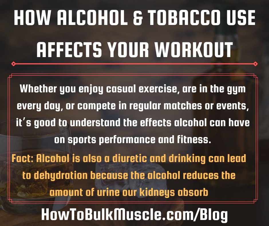 HowToBulkMuscle's tweet photo. If you have a good diet and work out, you deserve to indulge in some less-than-healthy vices, right? health isn’t siloed into separate categories – it’s a holistic game and things like alcohol and tobacco use can throw off your fitness>>>More tips here https://t.co/ZfR6ZsI1EO https://t.co/IGKKtt8gTa