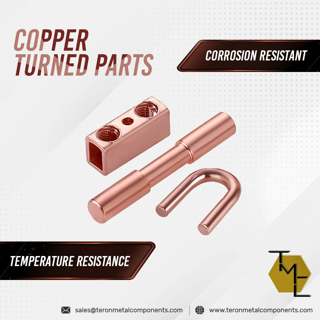 TeronMetal's tweet image. Copper-turned parts are available with features like corrosion resistant, temperature resistance &amp;amp; more.

buff.ly/3NtNi8w

#CopperParts #CopperComponents #CopperPartsManufacturers #CopperInserts #CopperFittings #India #Europe #USA #UAE #Germany #Switzerland #France #Italy