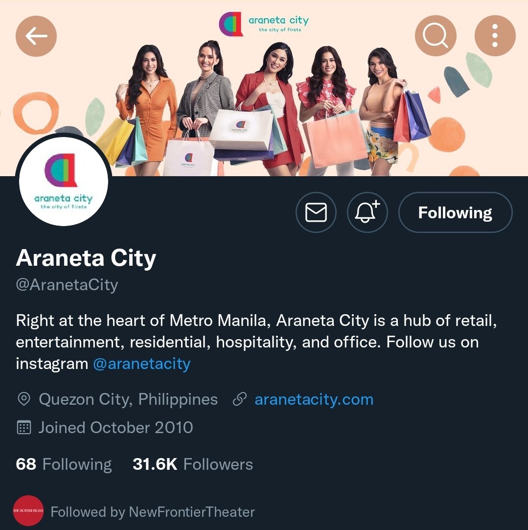 jinbeomssi's tweet photo. @AranetaCity @NewFrontierPh (2/2)
#CityOfFirsts #AranetaCity https://t.co/dOpjy4Yx9u