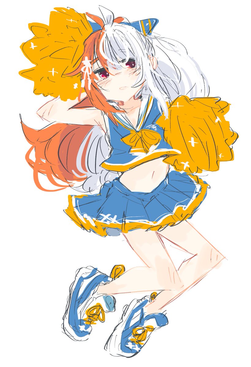 「がんばれ…! 」|菓しおりのイラスト