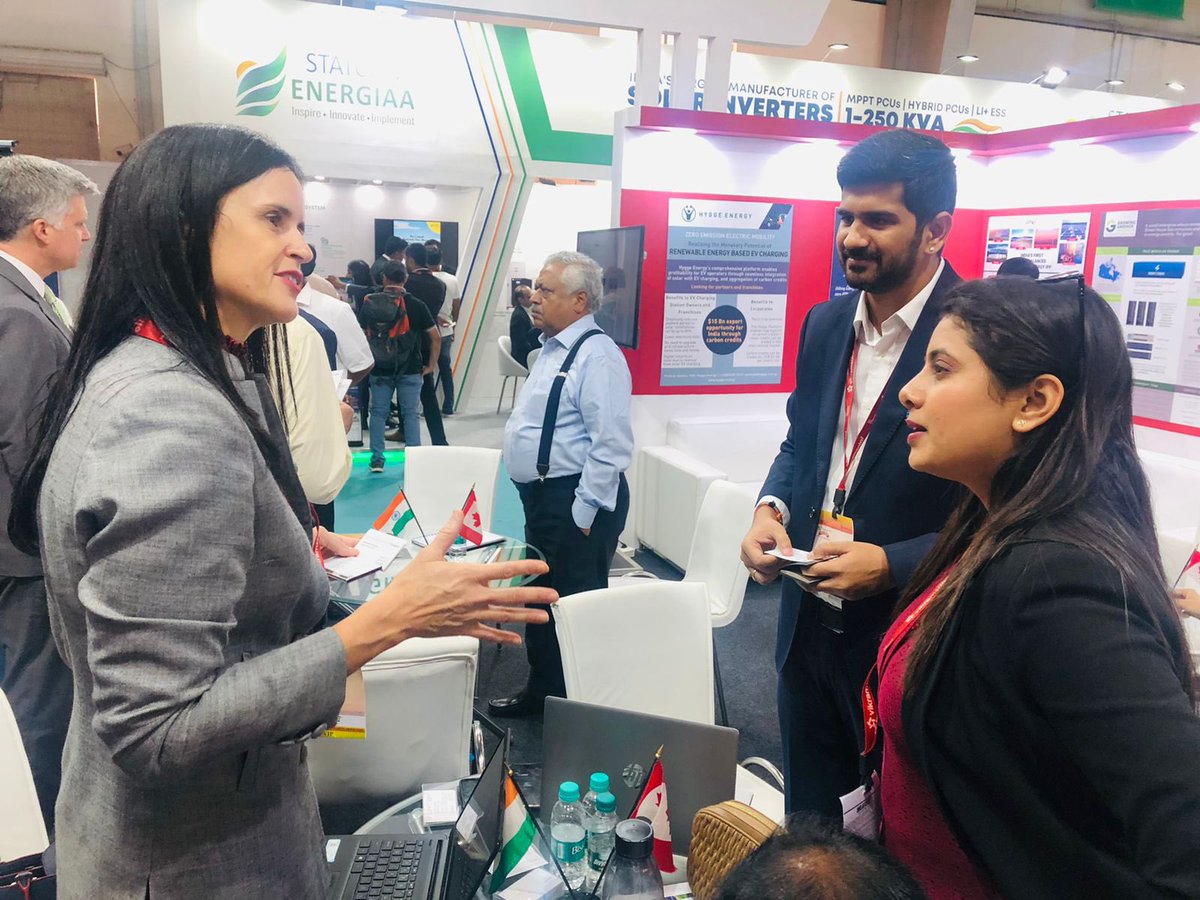 CanadainIndia's tweet photo. 🇨🇦 is a hub of #Innovation in #CleanTech &amp; #RenewableEnergy due to its natural resources, strong regulatory framework &amp; collaborative R&amp;D partnerships.

At @REIndiaExpo, our @TradeTeamIndia is showcasing business &amp; investment opportunities, together with #CdnBiz. https://t.co/Qb5yWxdgEx