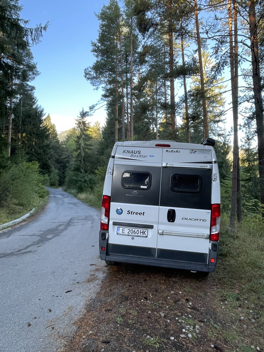 Moved from our overnight spot to a better place for morning coffee… ahhh Bulgaria, you can be beautiful!