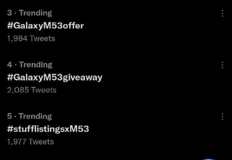 stufflistings's tweet photo. 3, 4, 5 😍
#GalaxyM53offer #GalaxyM53giveaway #stufflistingsxM53 #stufflistingsarmy https://t.co/vEPO6sknWi