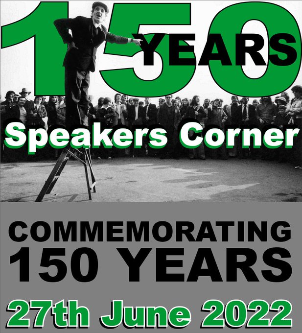 FreeSpeechFOSAC's tweet photo. @SpeechUnion @spikedonline Probably the greatest #FreeSpeech event, in #England, for over #1000Years. #FreedomOfSpeechAnnualCelebration #FOSAC #Tyburn #TyburnTree #FreeSpeech #FreedomOfSpeech #FreeSpeechNation #FreeSpeechUnion #SpeakersCorner #PowerMonthly #Englishness #RoyalParks #Catholic #150Years https://t.co/IXpNJaAtUS