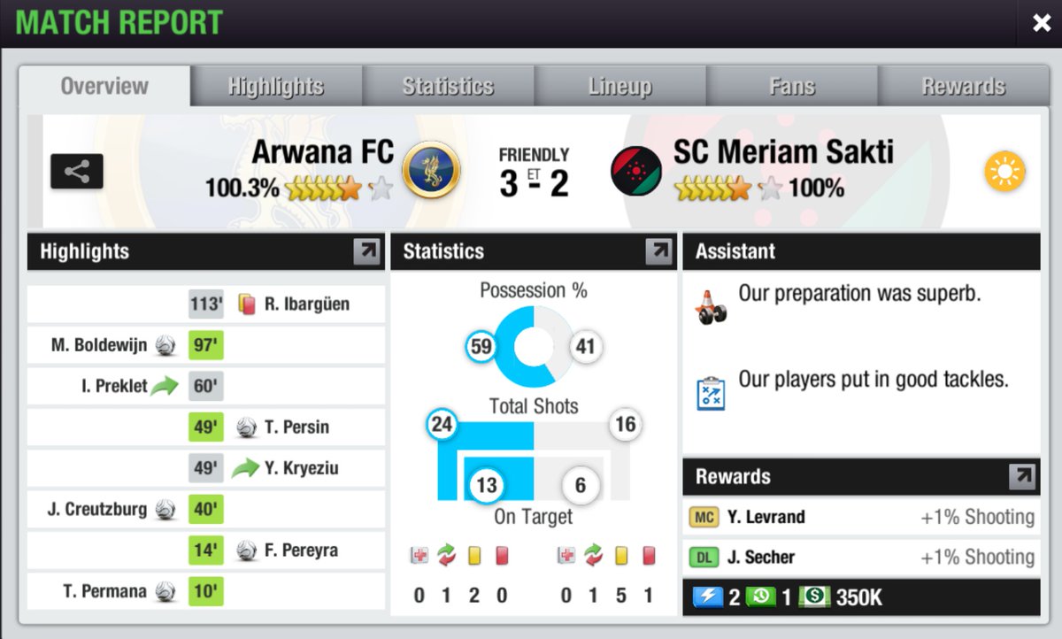 ArwanaFC_TE's tweet photo. LTEI League Cup 6th Edition
Ronde Kedua
Arwana FC 3-2 @scmeriamsakti (AET)
⚽ T. Permana 10'
⚽ J. Creutzburg 40'
⚽ M. Boldewijn 97'
-
⚽ F. Pereyra 14'
⚽ T. Persin 49'
🔴 R. Ibargüen 113'
Lolos ke babak selanjutnya dengan perlawanan sengit.
#COYBD
#LLC6th
@LTEILeagueCup https://t.co/S4Jqe57PCU