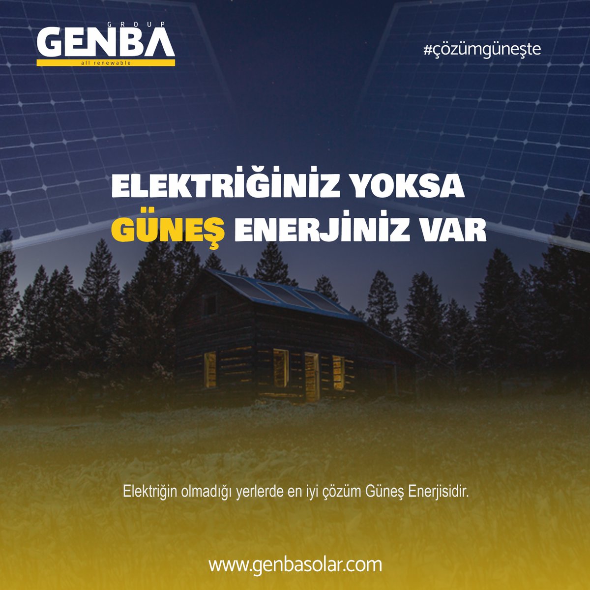GENBA GROUP (@genba_group) on Twitter photo Elektriğin olmayışı sizi karanlığa gömemez.
Hem güvenilir hem ekonomik Güneş Enerjisi Sistemlerimiz için bizlerle iletişime geçebilirsiniz.
📞 +90 (535) 564 66 96
📩 info@genba.com.tr
#güneşenerjisi #solar #solarenergy #GES #elektrik
#genbaenergy #elektrikkesintisi Elektriğin olmayışı sizi karanlığa gömemez.
Hem güvenilir hem ekonomik Güneş Enerjisi Sistemlerimiz için bizlerle iletişime geçebilirsiniz.
📞 +90 (535) 564 66 96
📩 info@genba.com.tr
#güneşenerjisi #solar #solarenergy #GES #elektrik
#genbaenergy #elektrikkesintisi