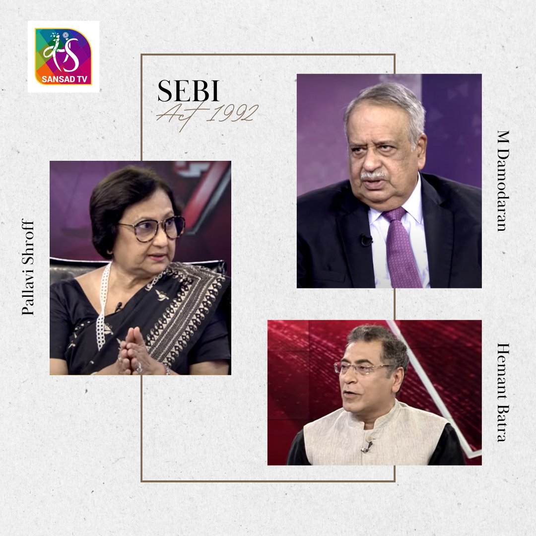 LawBatra's tweet photo. Highly insightful discussion on the SEBI Act 1992 with M. Damodaran, Former Chairman, SEBI and Pallavi Shroff, Managing Partner, SAM &amp; CO.

Click the link if you missed the Sansad TV telecast. https://t.co/cLOdDGWtu3 

#sebi #securities #InsiderTrading #lawbatra
@AMS_Shardul https://t.co/Zuw6Qm45AS