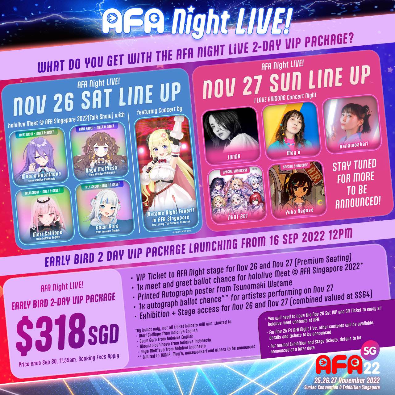 Anime Festival Asia (AFA) on Twitter "⚠️ Early Bird Sales END tomorrow 30 Sept at 1159AM (SG