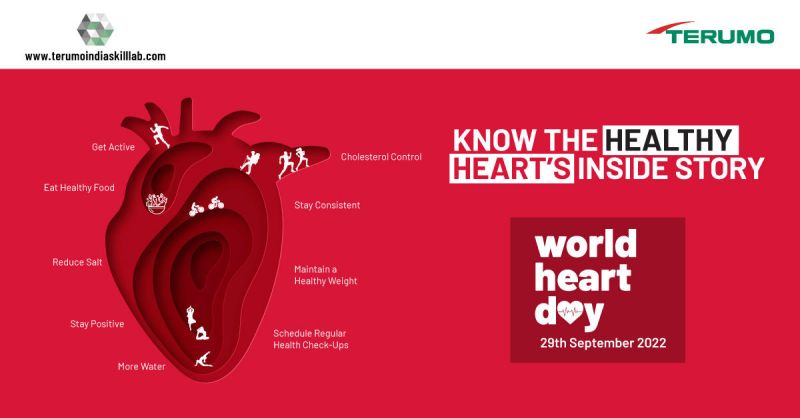 Making a few changes in your lifestyle has incredible power and huge effects on your heart health. Let's celebrate this 𝐖𝐨𝐫𝐥𝐝 𝐇𝐞𝐚𝐫𝐭 𝐃𝐚𝐲 by taking small steps towards a healthy and happy heart.

#worldheartday #cardiovascularhealth #terumoindia