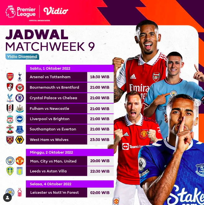 SiaranBolaLive's tweet photo. Jadwal Premier League akhir pekan ini: https://t.co/RSgvFiUGxc