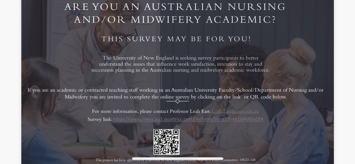 Leah East (@leaheast1) on Twitter photo We are undertaking a national Australian Nursing and Midwifery Academic workforce survey please share and consider completing! unesurveys.au1.qualtrics.com/jfe/form/SV_a2… <a href="/TomkinsZerina/">Zerina (@climatezerina.bsky.social)</a> <a href="/CATSINaM/">CATSINaM</a> <a href="/Prof_TLJ/">Tracy Levett-Jones</a> <a href="/salamonson/">Yenna Salamonson</a> <a href="/LornaMoxham/">Prof Lorna Moxham</a> <a href="/WendyChaboyer/">Wendy Chaboyer</a> <a href="/emanias1/">Elizabeth Manias</a> <a href="/DionCandelaria_/">Dion Candelaria PhD RN</a> We are undertaking a national Australian Nursing and Midwifery Academic workforce survey please share and consider completing! unesurveys.au1.qualtrics.com/jfe/form/SV_a2… <a href="/TomkinsZerina/">Zerina (@climatezerina.bsky.social)</a> <a href="/CATSINaM/">CATSINaM</a> <a href="/Prof_TLJ/">Tracy Levett-Jones</a> <a href="/salamonson/">Yenna Salamonson</a> <a href="/LornaMoxham/">Prof Lorna Moxham</a> <a href="/WendyChaboyer/">Wendy Chaboyer</a> <a href="/emanias1/">Elizabeth Manias</a> <a href="/DionCandelaria_/">Dion Candelaria PhD RN</a>