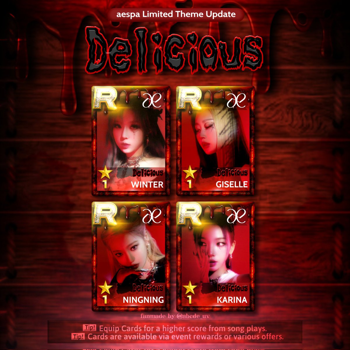 abcde_uv's tweet photo. #SuperStarSMTOWN #SSM
• New Update Limited Theme Halloween Edition •

aespa - Delicious (Illusion verse 2)

[ #aespa #girls #lifetoshort #illusion #halloween #fanmade ] https://t.co/yVJN9M9gTT