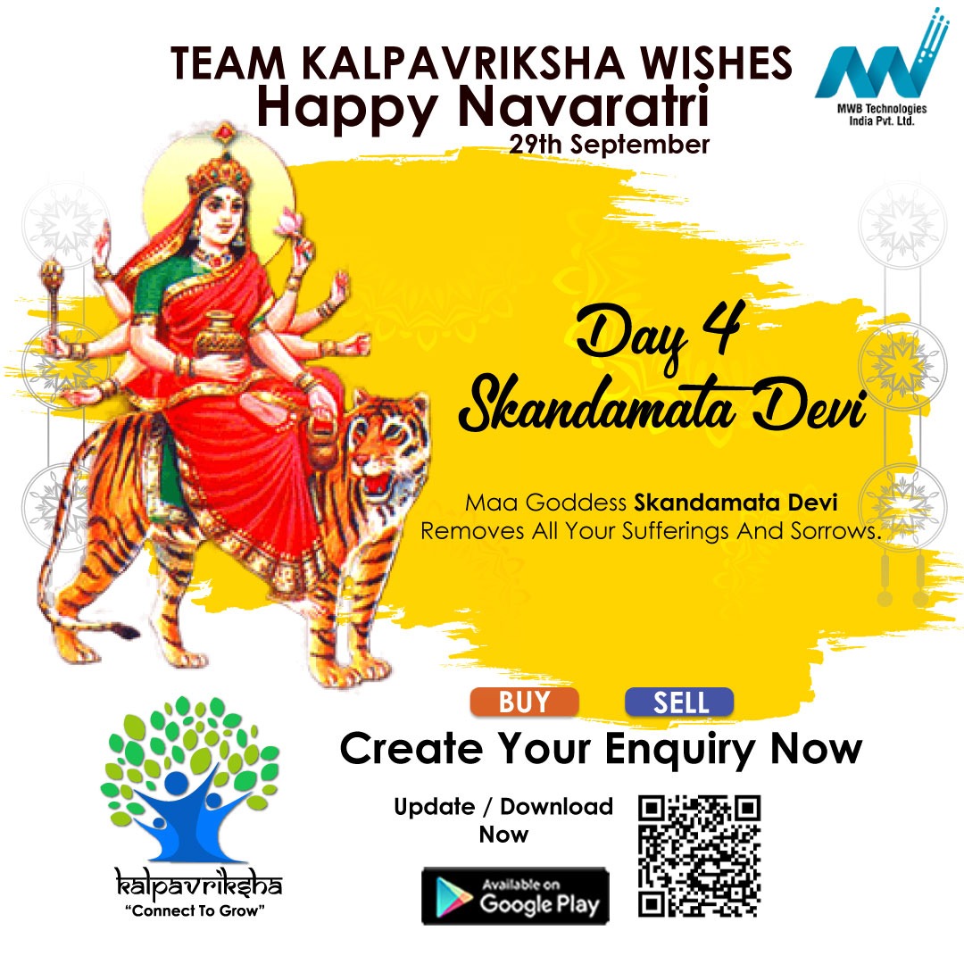 MwbTechnologies's tweet photo. Maa Goddess Skandamata Devi Removes All Your Sufferings And Sorrows.
Team Kalpavriksha Wishes All A Very Happy Navaratri!!!
@MwbTechnologies @KalpavrikshaMWB  @MukeshBafna22 @MonicaP2922 #navratri2022 #mwb #mwbgroups #mwbtechnologies #NavratriSpecial https://t.co/BUuAJokfsD