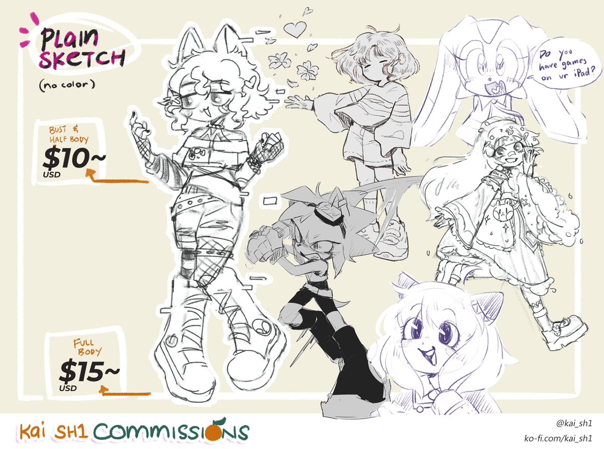 🍊commission sheet🍊 
[𝘙𝘛𝘴 𝘢𝘱𝘱𝘳𝘦𝘤𝘪𝘢𝘵𝘦𝘥! 🫶]

⭐️If interested, please read terms &amp; conditions then contact me! (in replies)

#commissionsopen #commissions 
*𝘱𝘳𝘪𝘤𝘦𝘴 𝘴𝘵𝘢𝘳𝘵 𝘢𝘵 𝘴𝘵𝘢𝘵𝘦𝘥 𝘢𝘮𝘰𝘶𝘯𝘵